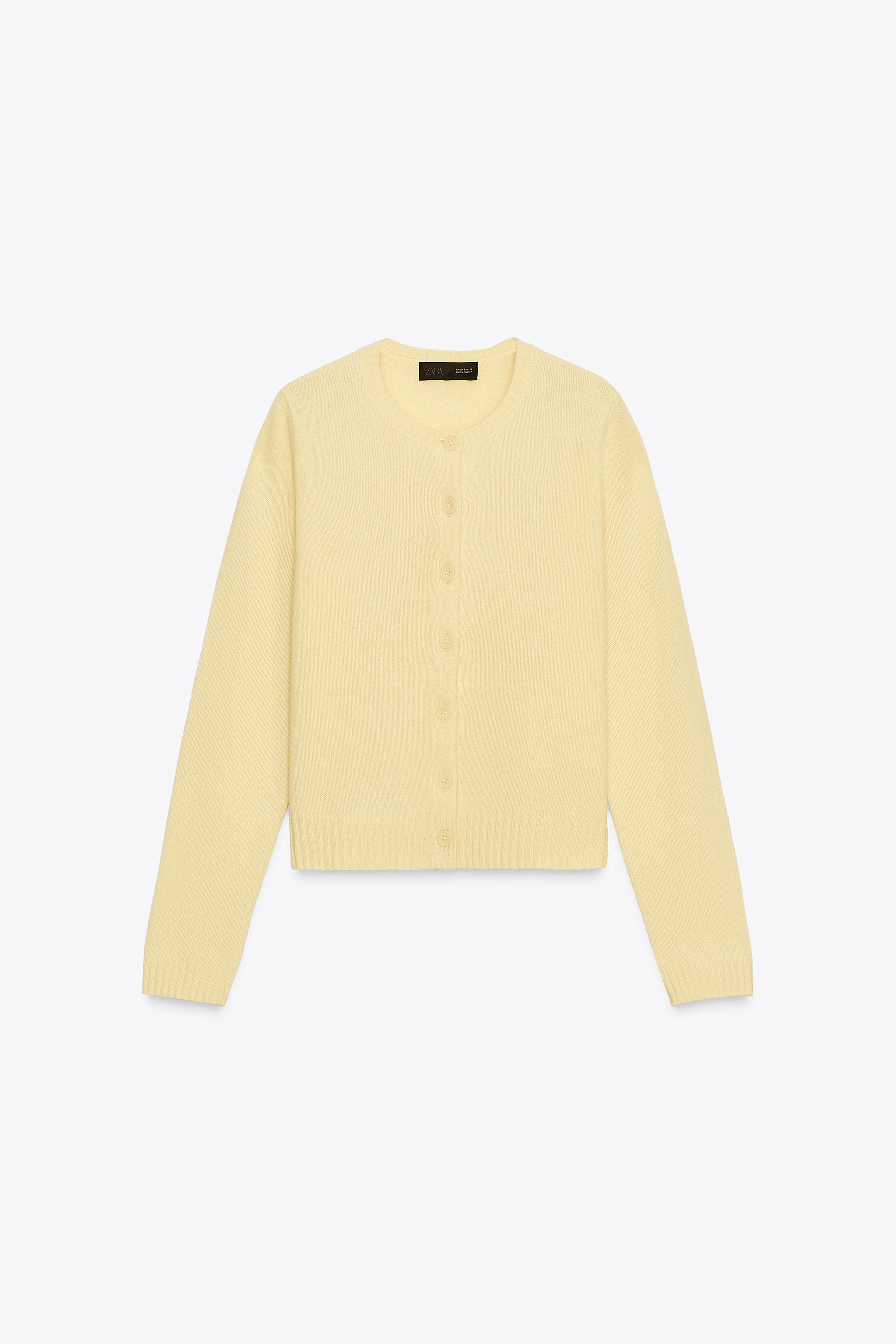 トップス T/C BASIC KNIT SHIRT CARDIGAN M Cotton Cropped Knit Boxy Cardigan | Karen Millen