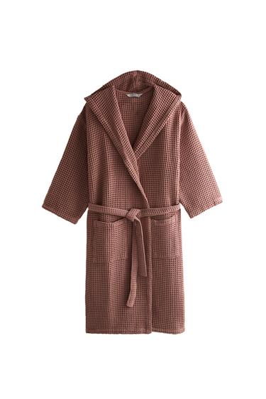 ALBORNOZ ALGODÓN WAFFLE - Rosa palo de Zara