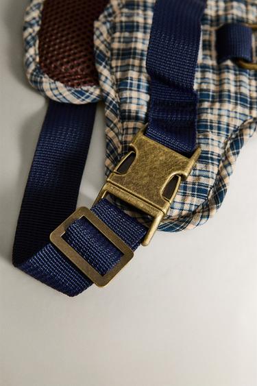 GINGHAM PET HARNESS - Blue by Zara - Image 3
