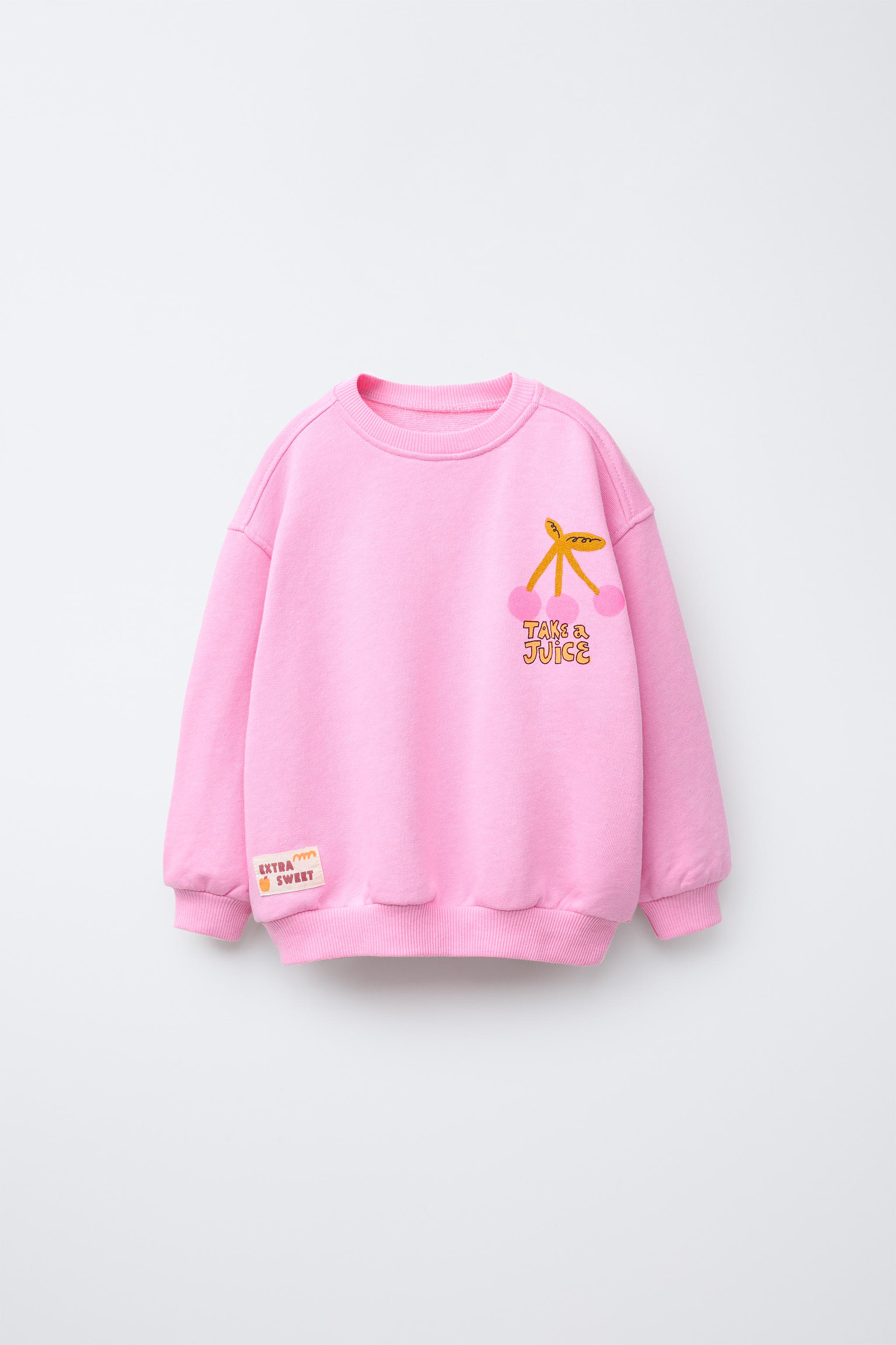 NEON FRUIT SWEATSHIRT - Bubble gum | ZARA United States