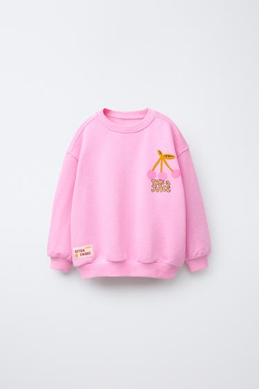 SUDADERA FRUTAS FLÚOR - Chicle de Zara
