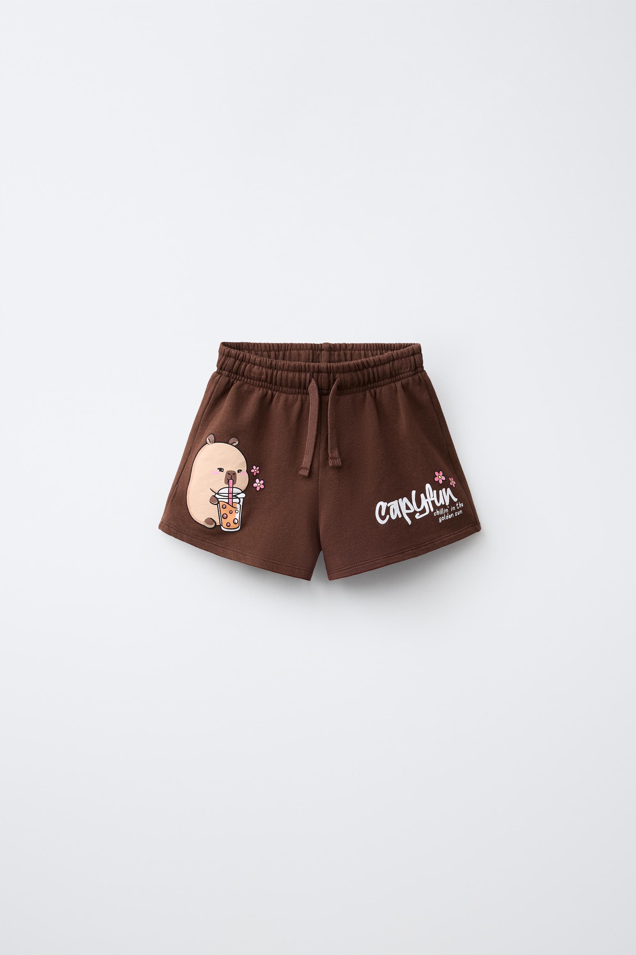 Детские шорты Zara CAPYBARA CAPYFUN © PRINT SHORTS