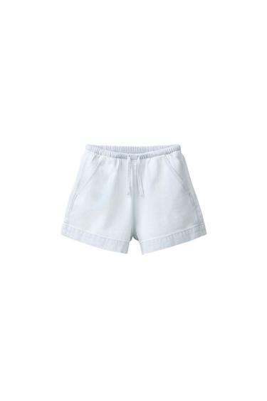 SHORT EN JEAN - Bleu clair de Zara