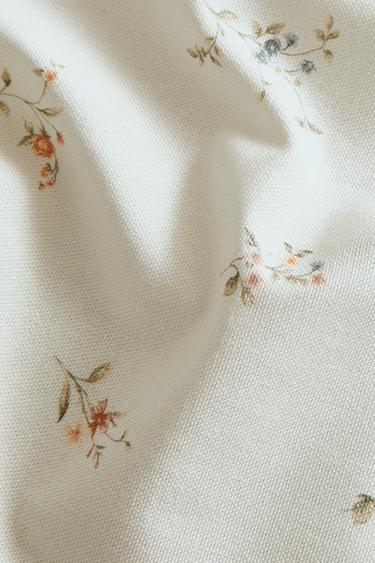 NAPKIN WITH SMALL FLORAL PRINT (PACK OF 2) - Ecru by Zara - Image 3