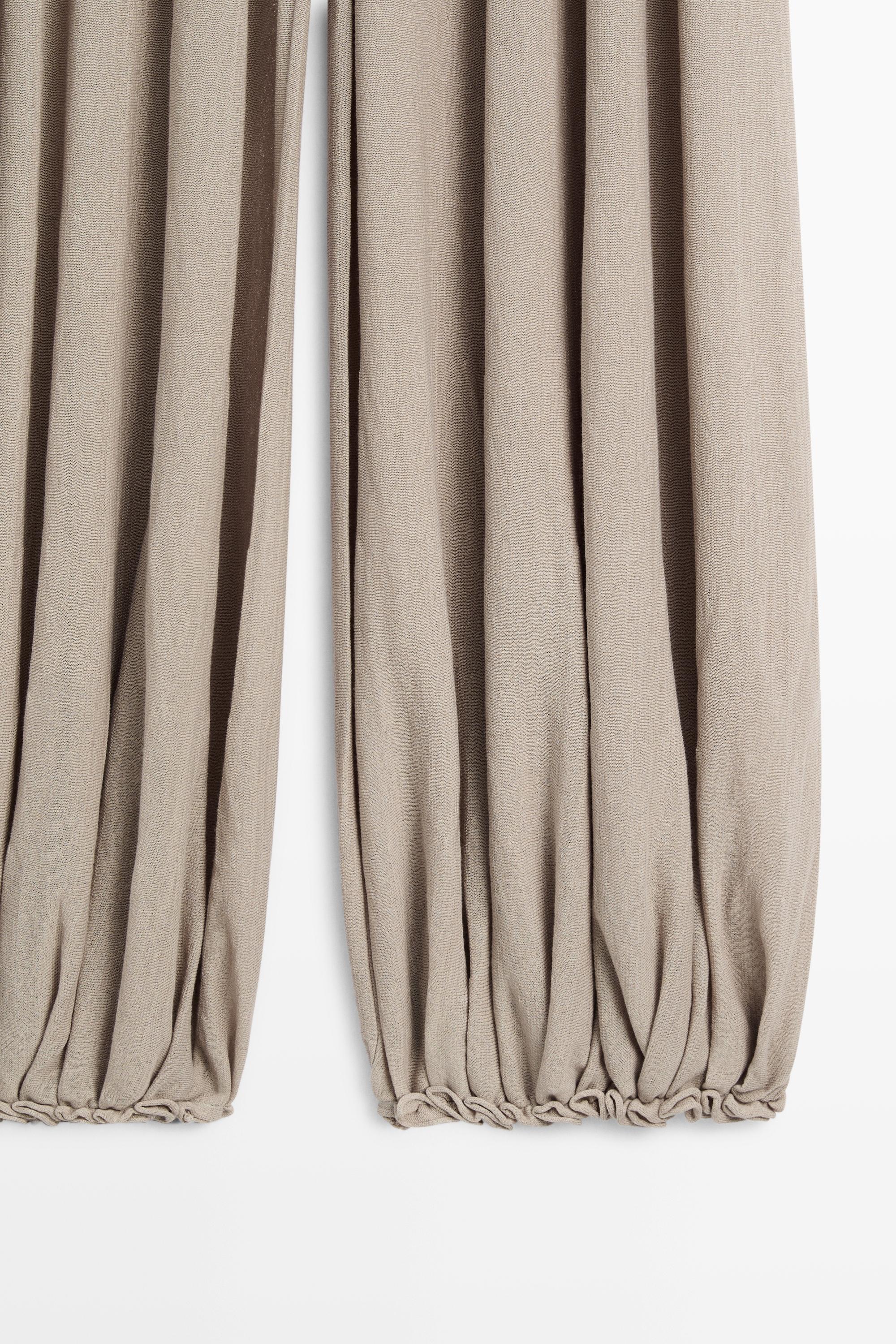 Sarouel trousers with wide waistband