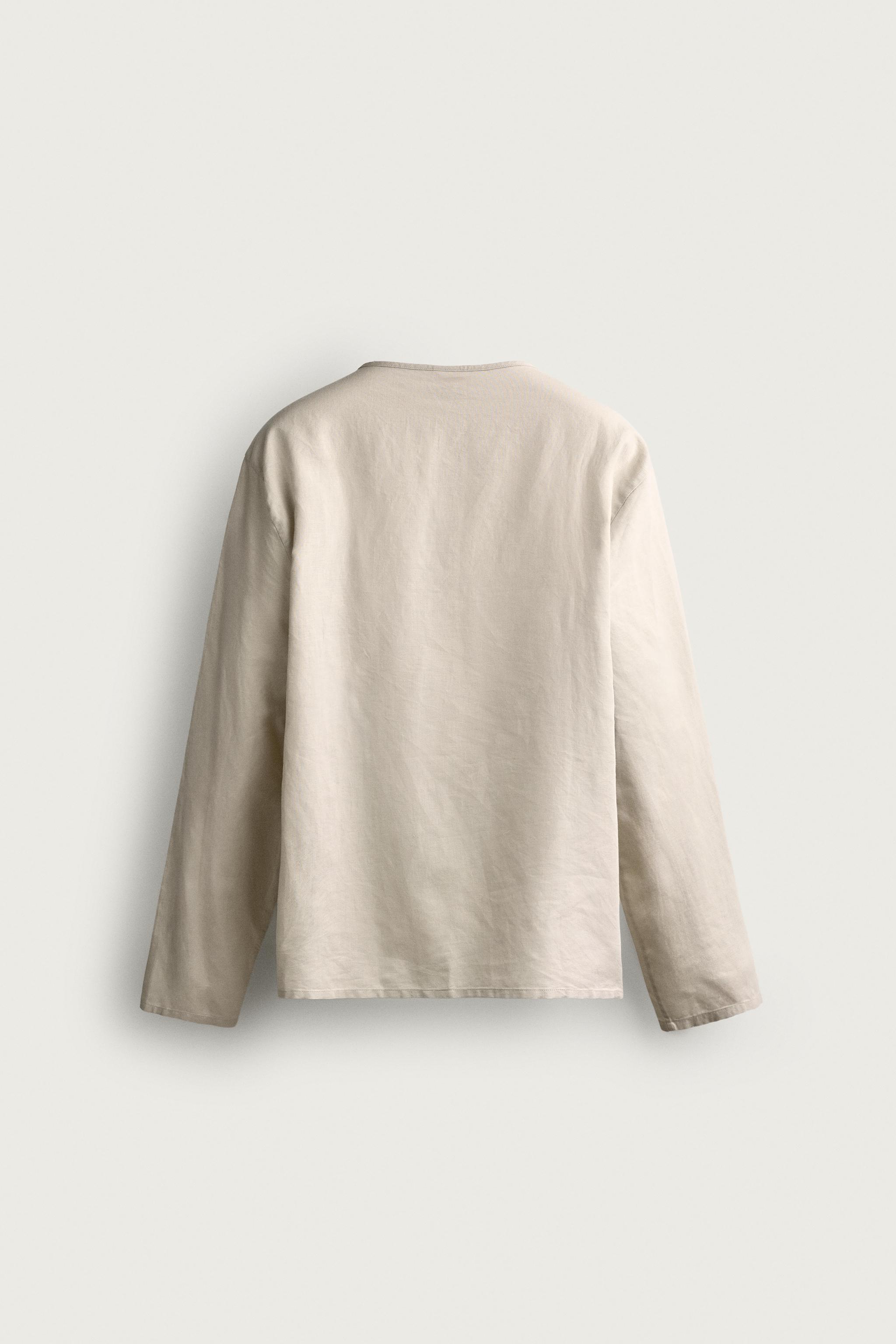 HEMP - COTTON HENLEY SHIRT