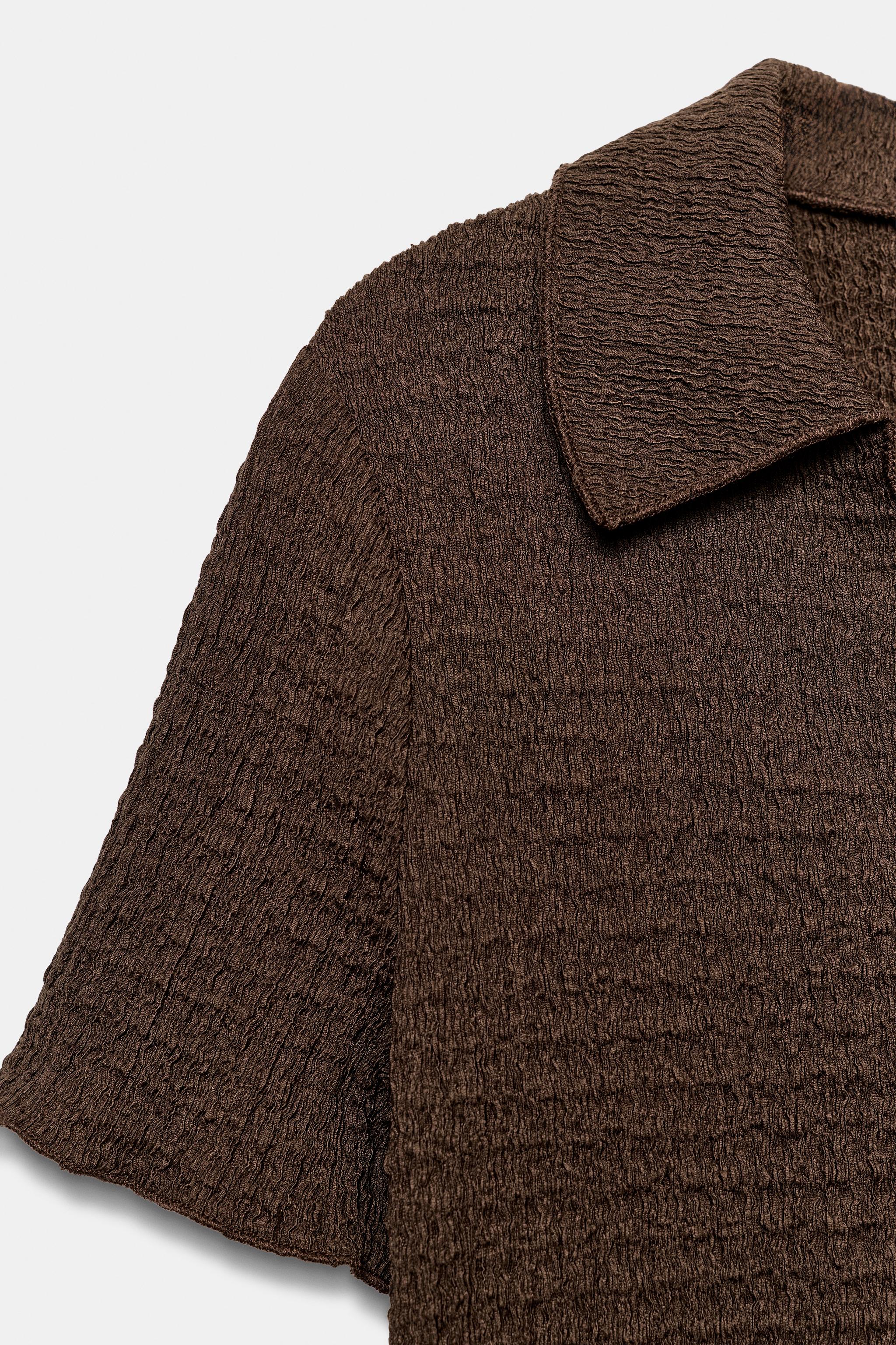 VESTE COURTE TEXTURÉE