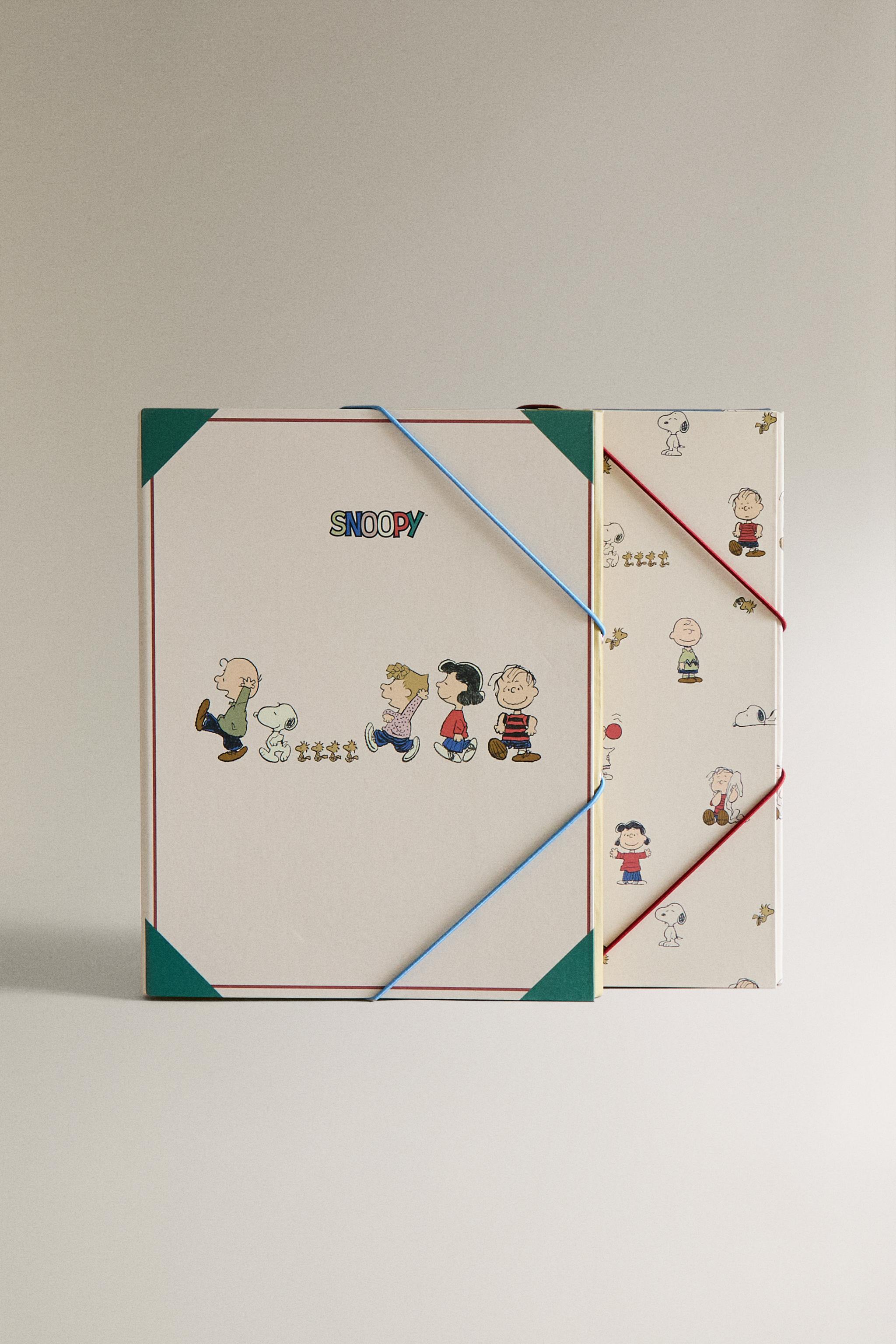 SET OF CHILDREN'S PEANUTS™ FOLDERS (SET OF 2) - Cream | ZARA