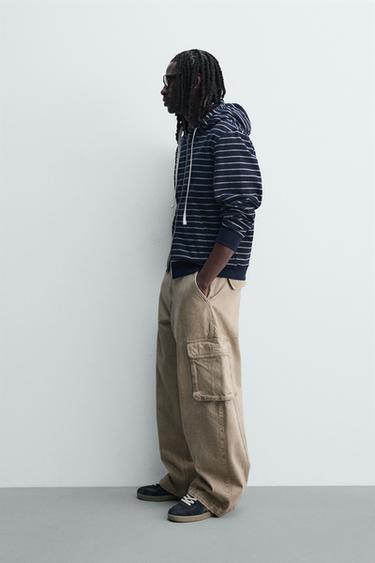 PANTALON CARGO COUPE BALLON - Beige de Zara - Image 3