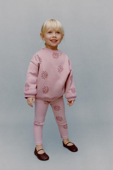 LEGGINGS ESTAMPATS - Rosa mitjà de Zara