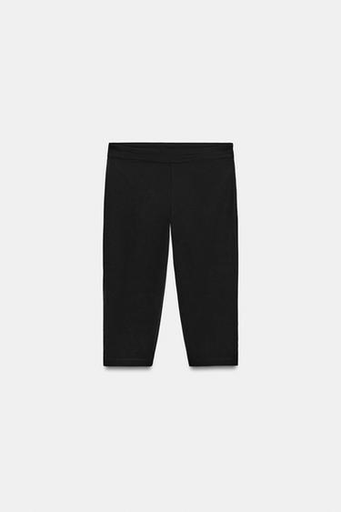 STRETCH CAPRI TROUSERS - Black by Zara - Image 4