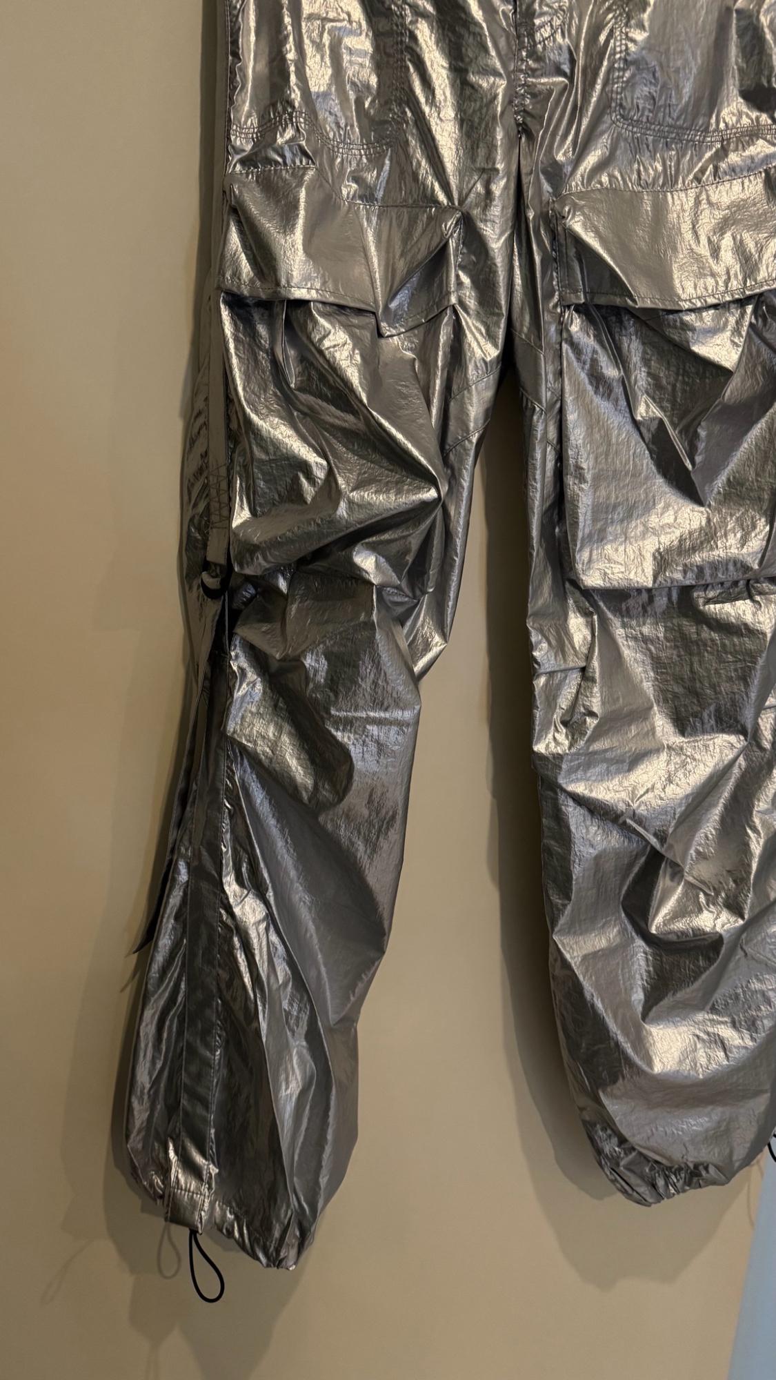 SHINY CARGO TROUSERS - Image 3