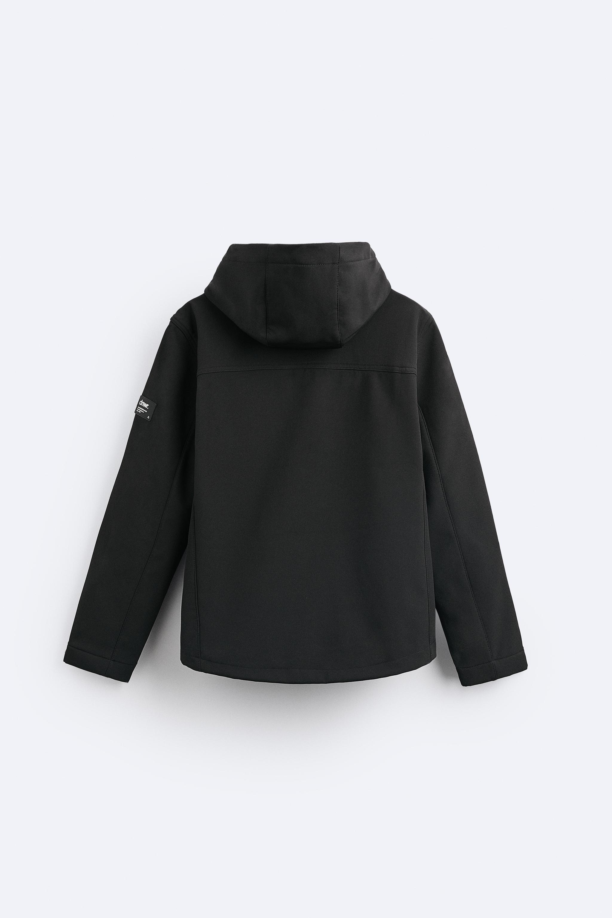 HOODED TECHNICAL JACKET - Black | ZARA United Kingdom