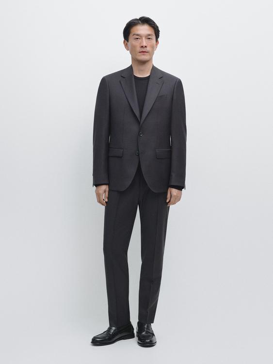 Wool suit trousers