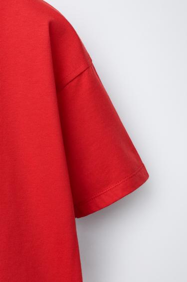T-SHIRT IMPRIMÉ GRAFFITI - Rouge de Zara - Image 3