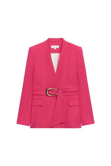 Zara ÕLAPAELTEGA VÖÖGA PINTSAK - Fuksia