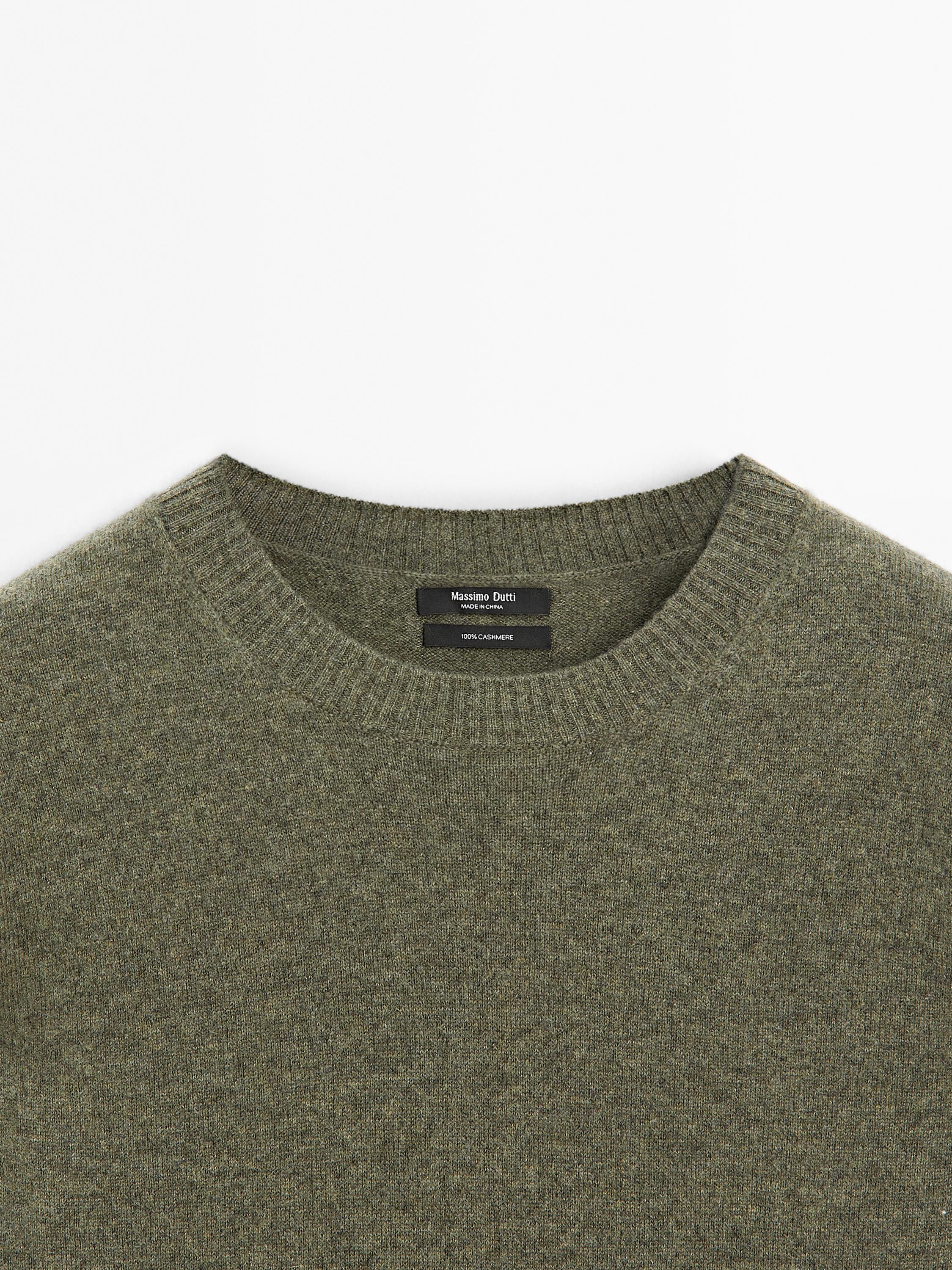 Crew neck cashmere sweater