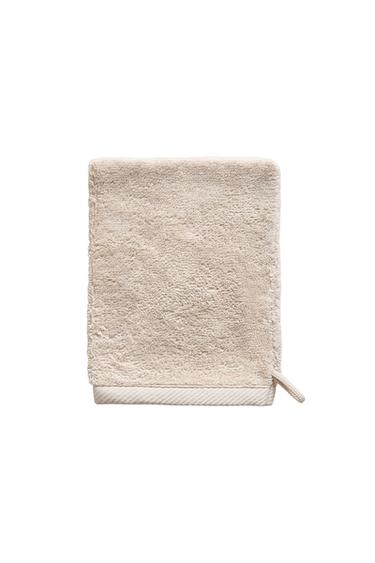 Zara COTTON TERRY BATH MITT - Sand
