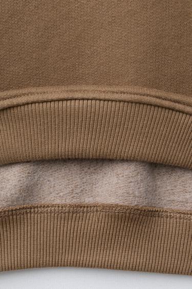 CHECKERBOARD SWEATSHIRT AND JOGGERS TRACKSUIT - Brown by Zara - Image 5