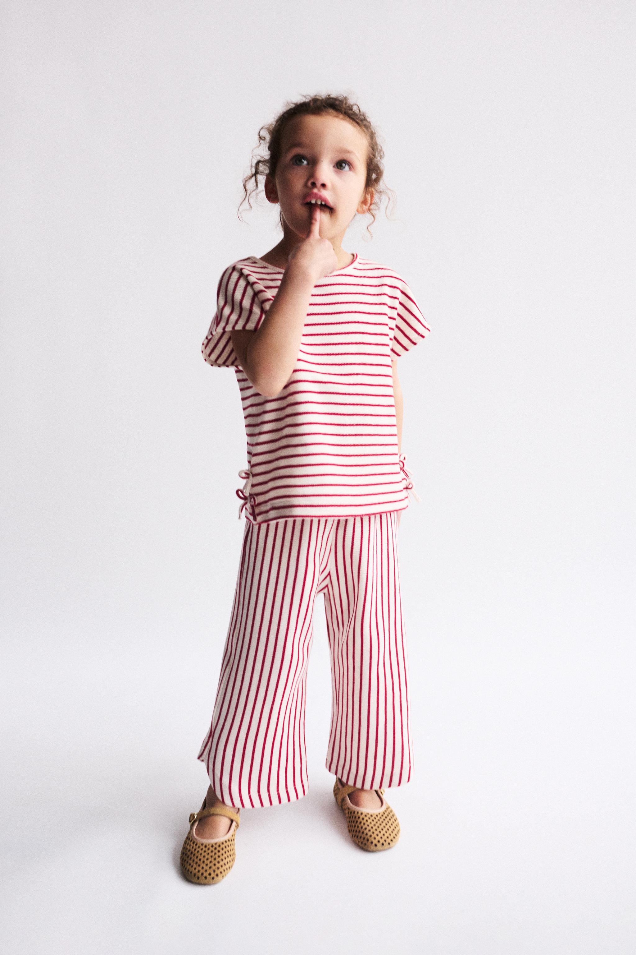 ボーダー柄ピケタンクトップ - レッド | ZARA Japan / 日本
