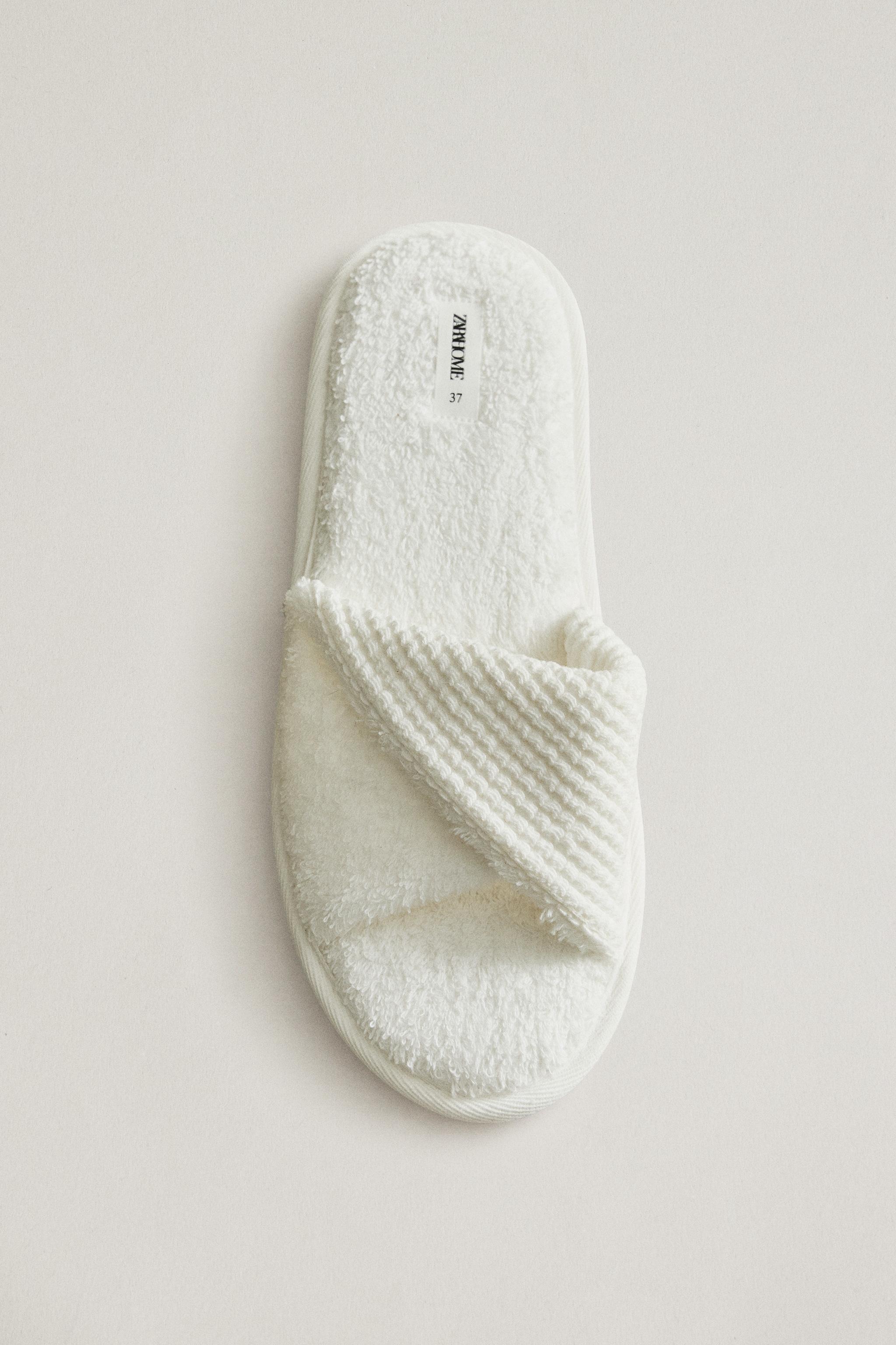 COMBINED TERRY SLIDES — White