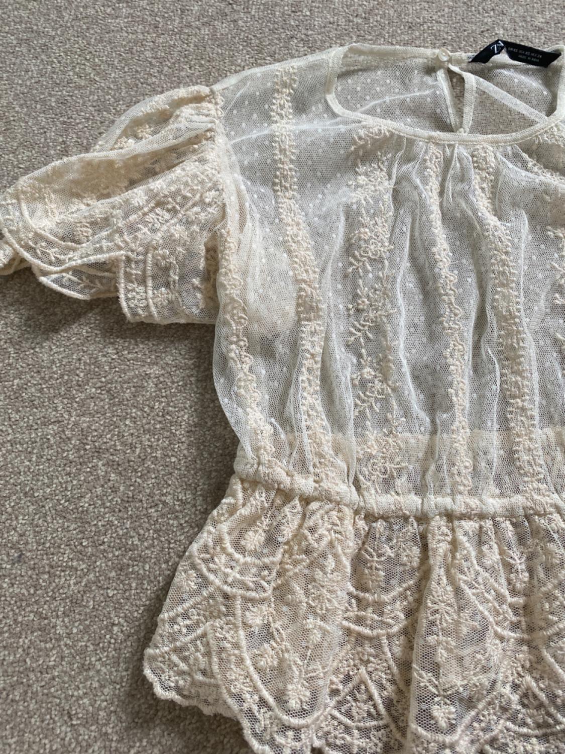 EMBROIDERED TULLE TOP - Image 2
