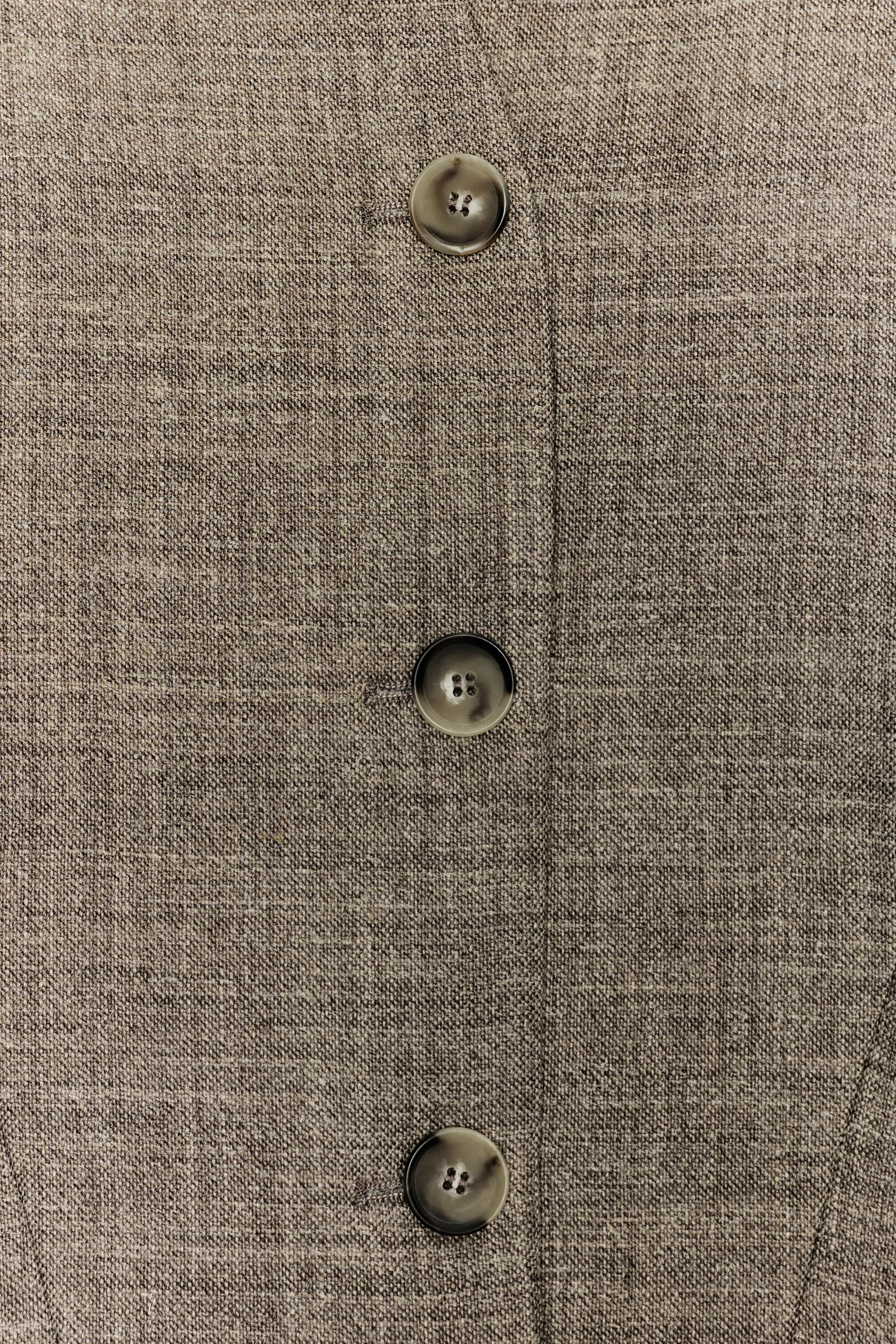 ZW COLLECTION WOOL BLEND CROPPED JACKET
