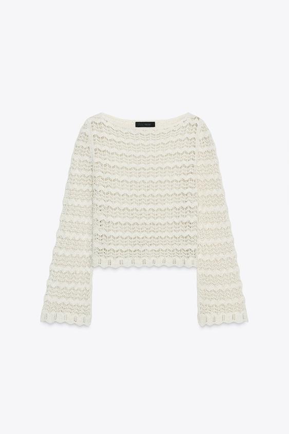 Zara España Zara Prendas De Punto Zara Lanza En Blanco El Conjunto