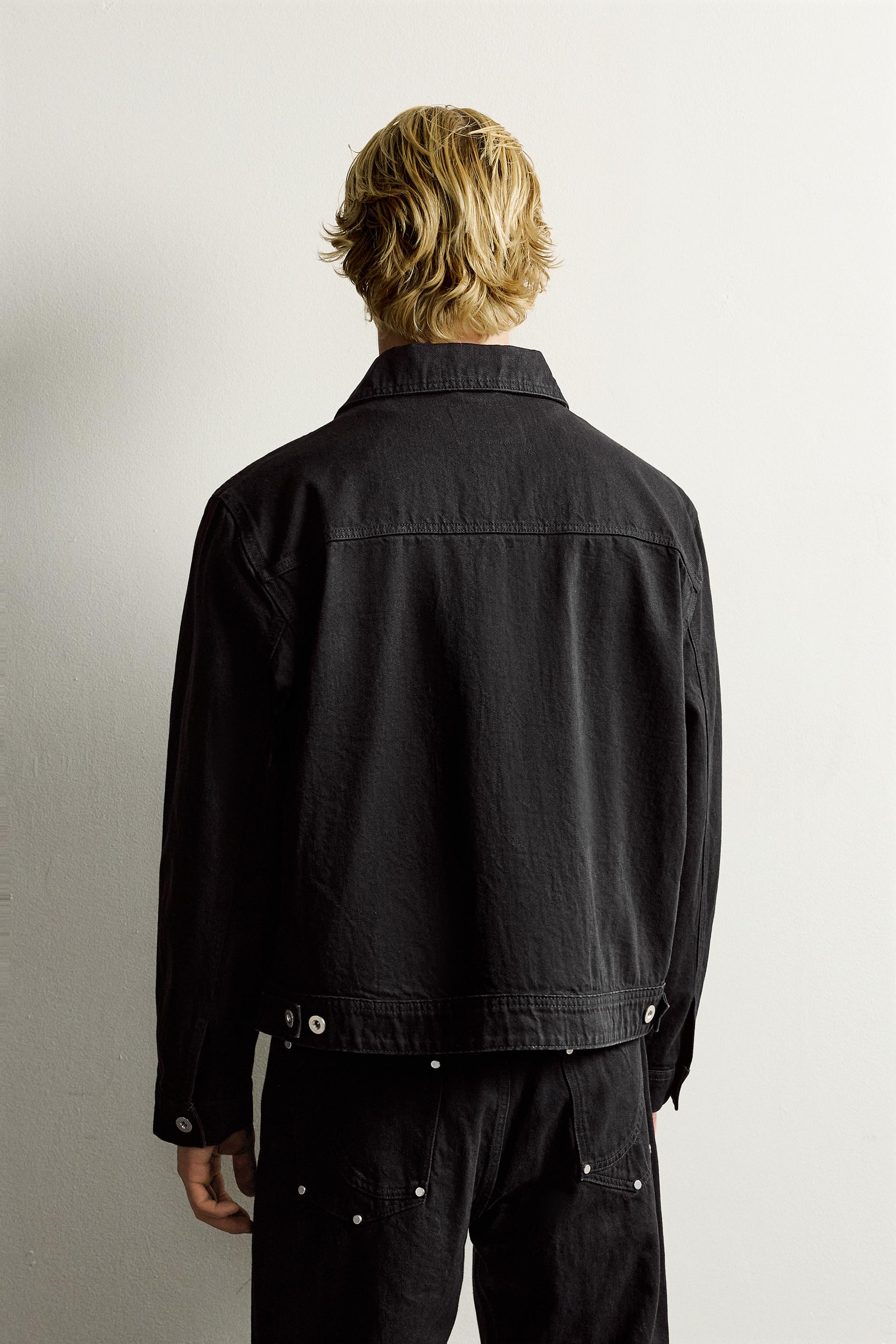 Blouson coupe décontractée avec rivets