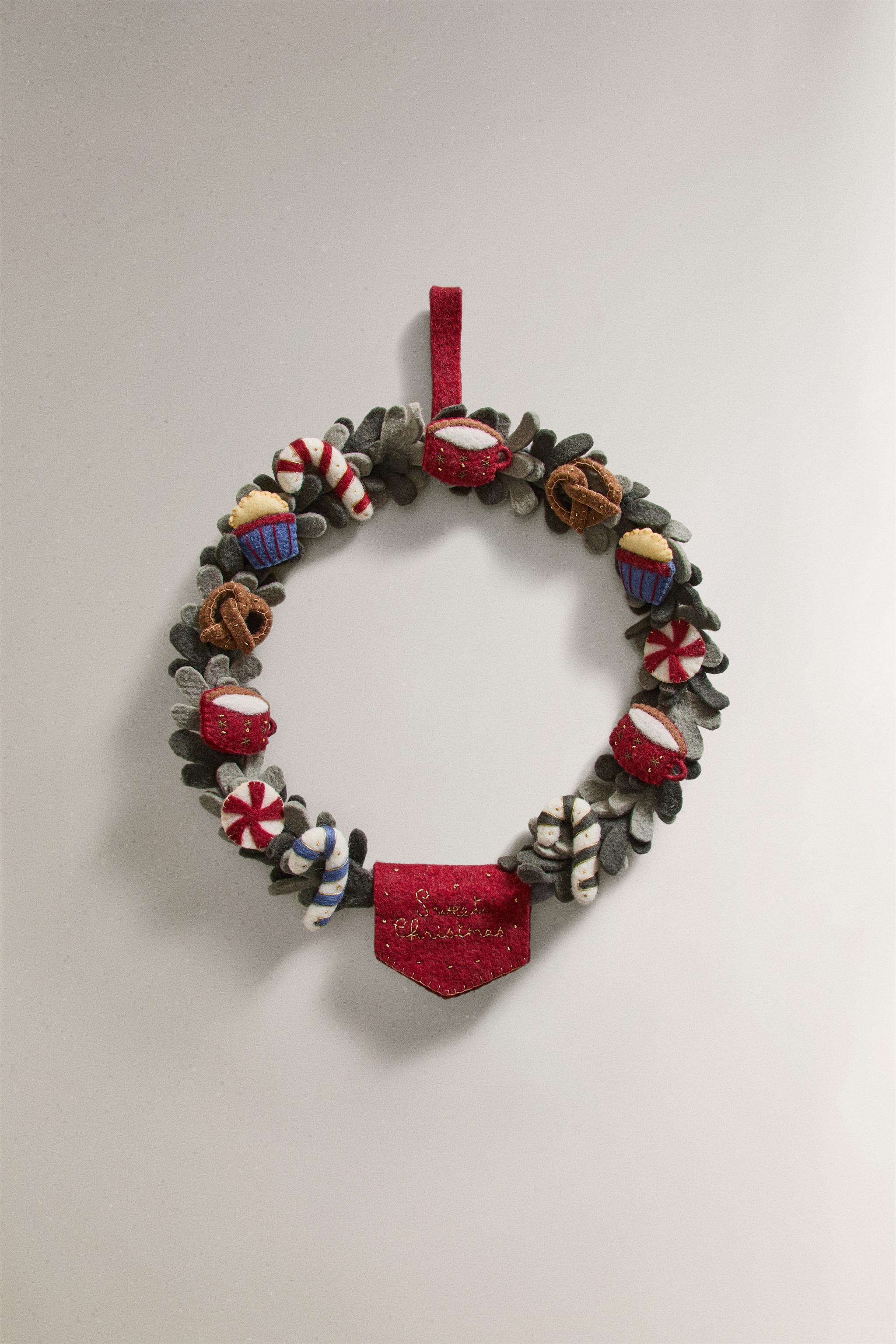 クリスマス ウール リース オーナメント - マルチカラー | ZARA