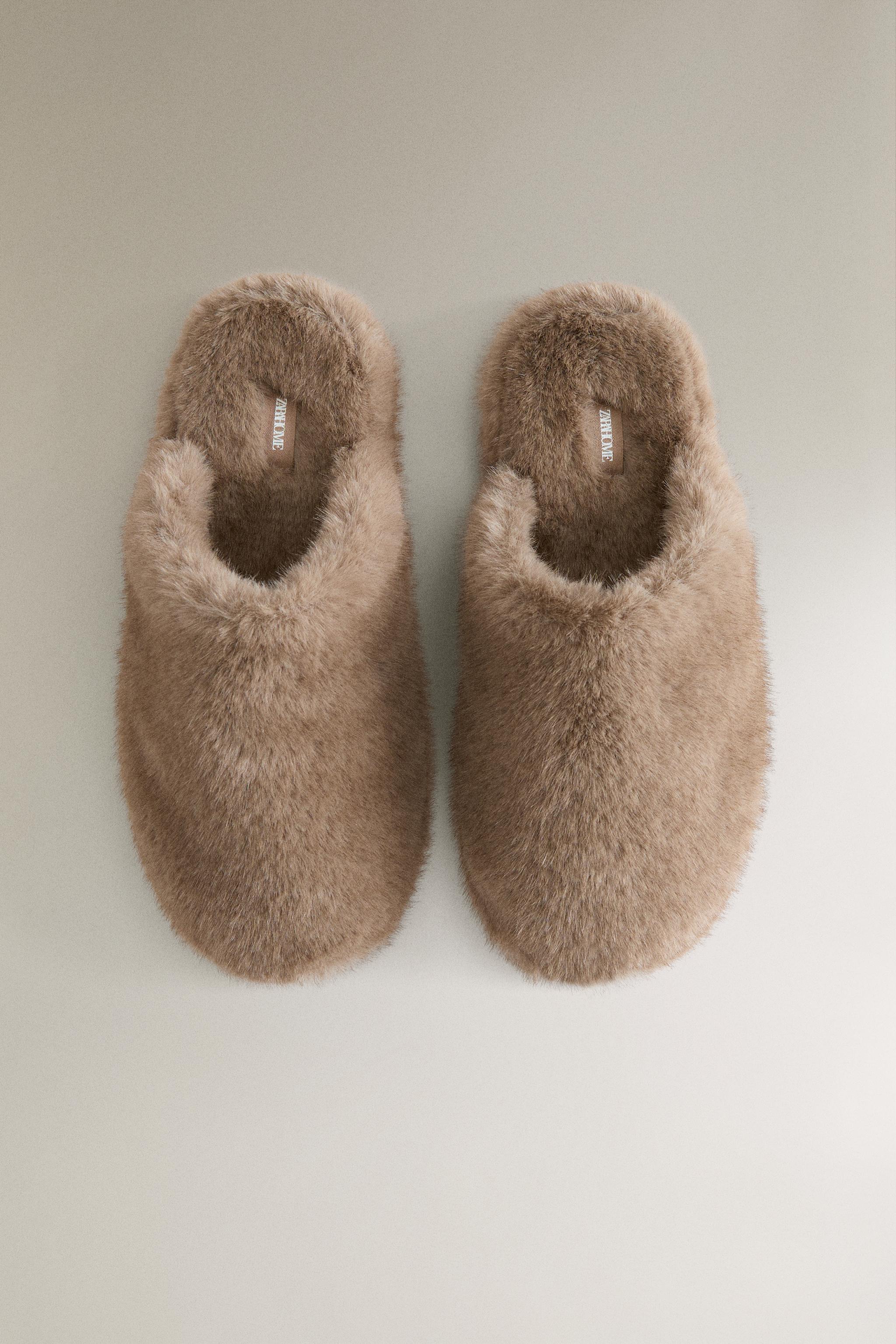 FAUX FUR MULE SLIPPERS