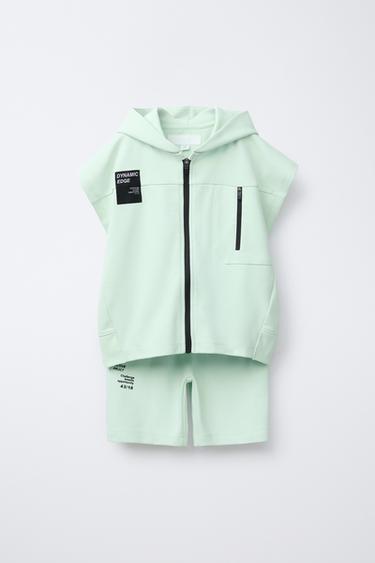SPORTY WAISTCOAT AND BERMUDA TOTAL LOOK - Midnight blue by Zara