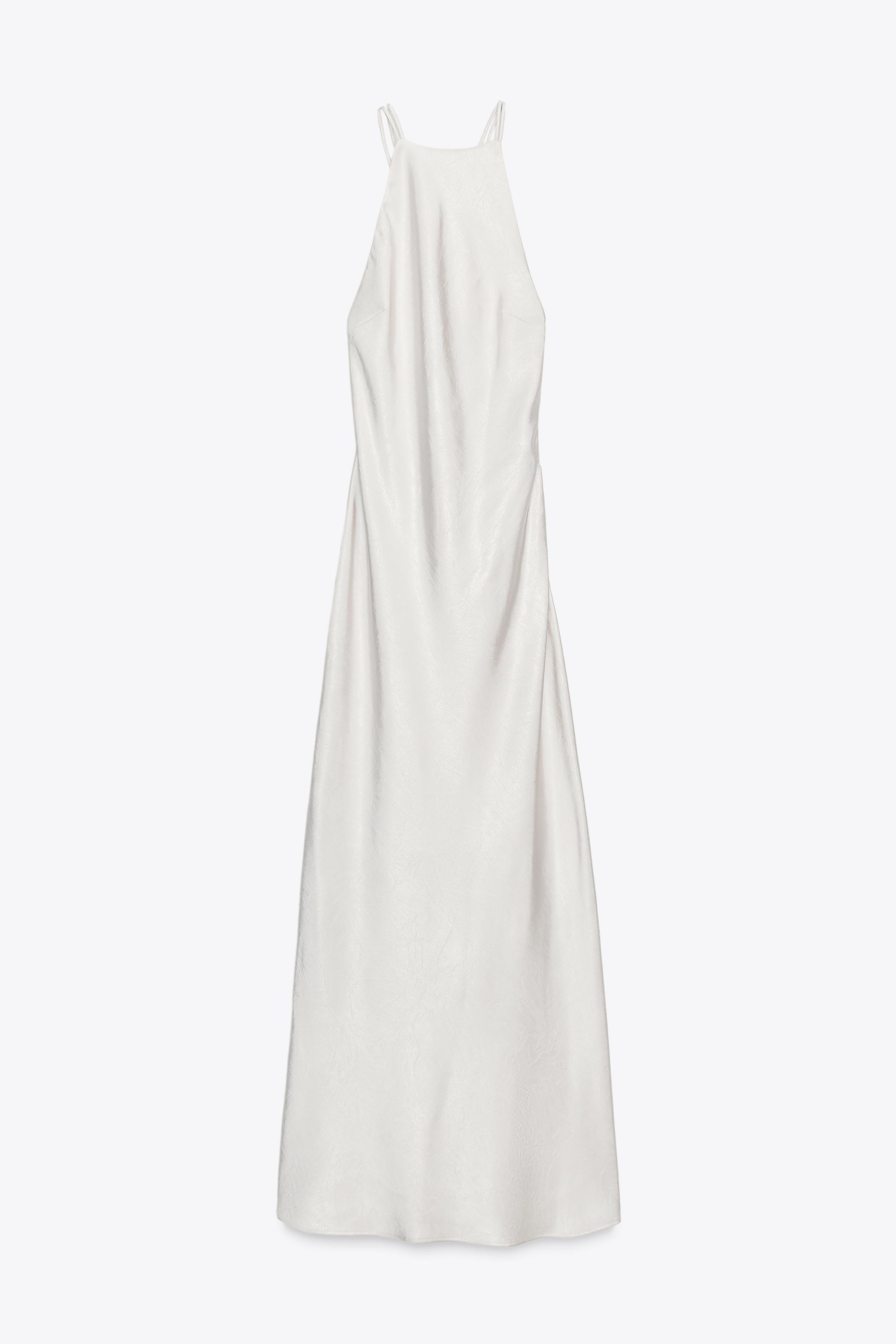 ROBE MIDI SATINÉE DOS NU