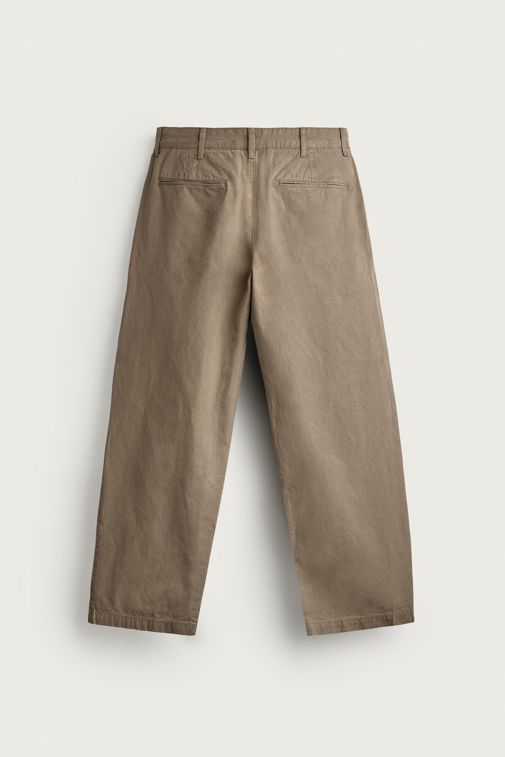 PANTALON CHINO REGULAR FIT PLIEGUES