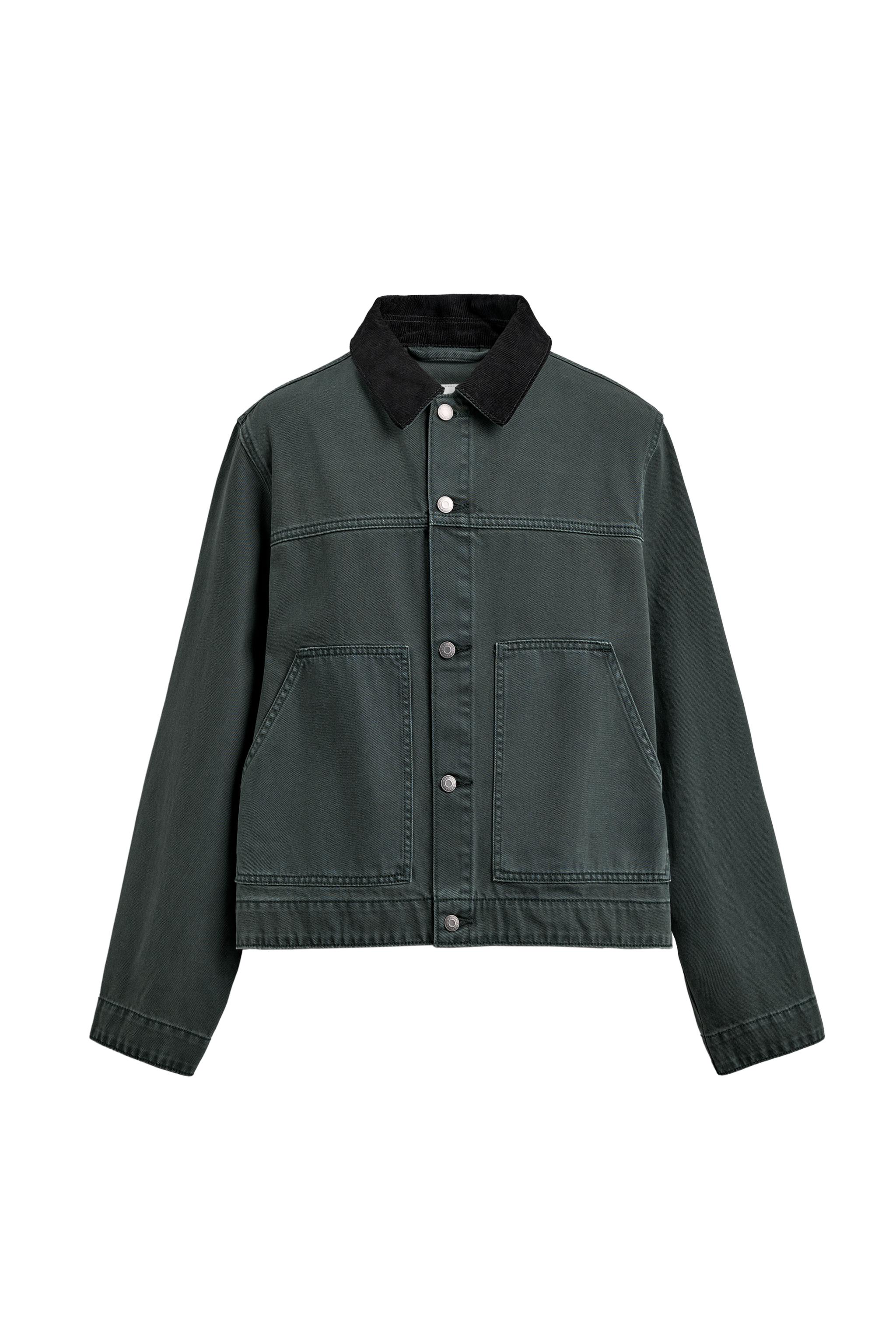 YIKANMIŞ KONTRAST YAKA CEKET