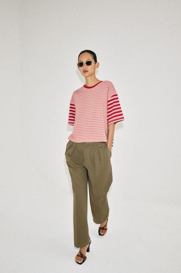 LIMITED EDITION STRIPED T-SHIRT - striped by Zara