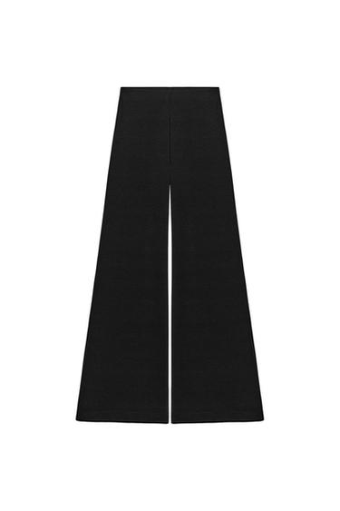 FLOWING PALAZZO TROUSERS - Black by Zara