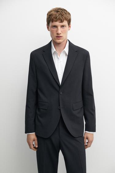 Wool blend suit blazer — Navy blue 2