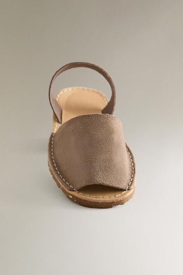 CHILDREN'S LEATHER SANDALS - Light beige by Zara - Image 4