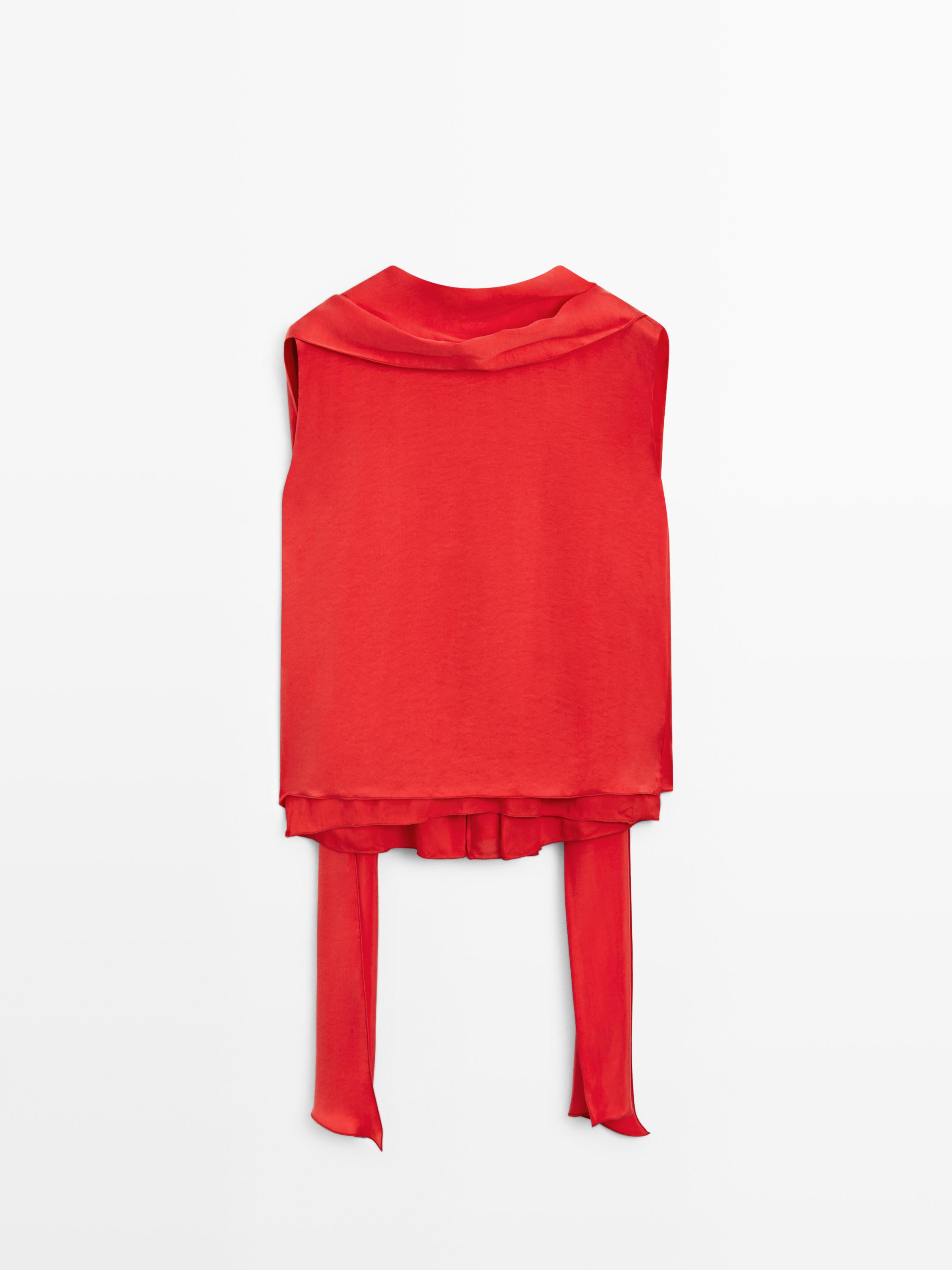 Flowing top with cape detail - STUDIO