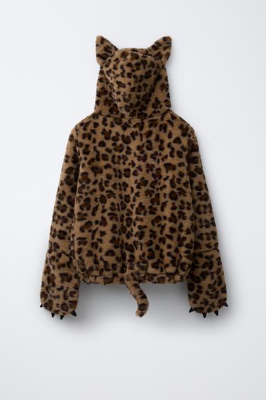 FAUX FUR LEOPARD COSTUME - Brown by Zara - Image 1