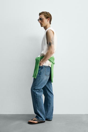 RELAXED FIT TANK TOP - White by Zara - Image 3