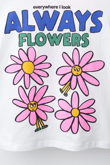 T-SHIRT WITH TERRYCLOTH PATCH - White by Zara - Image 3