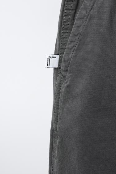 PANTALON STRUCTURÉ ÉLASTIQUE - Gris bleu de Zara - Image 3