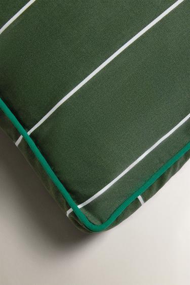 COUSSIN DE CHAISE À RAYURES - Vert de Zara - Image 1