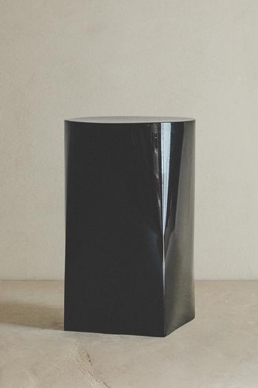 STAINLESS STEEL SIDE TABLE - Black by Zara