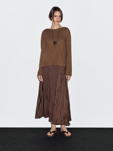 Jersey cuello barco con lana - Toffe de Zara