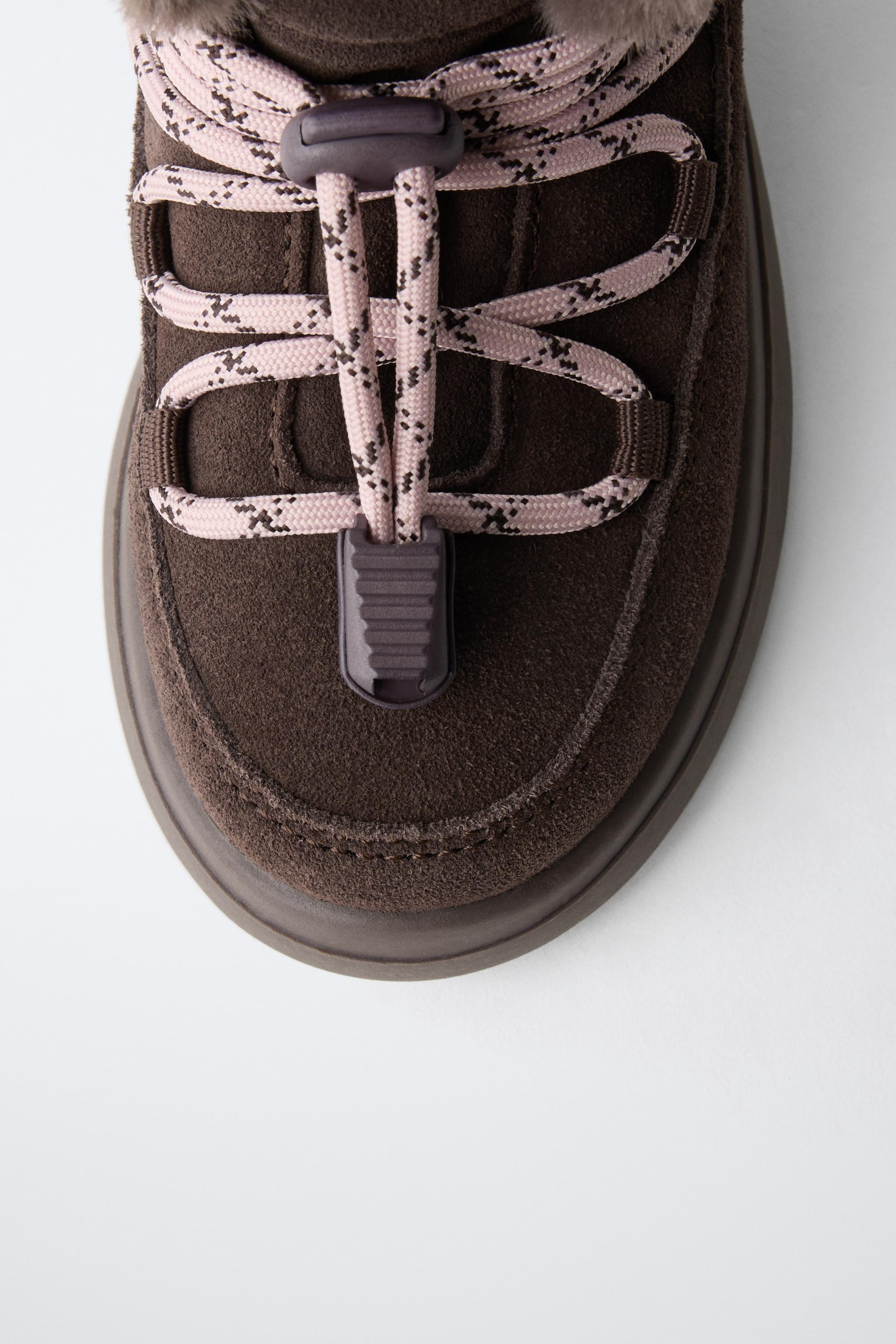 LINED LEATHER ANKLE BOOTS