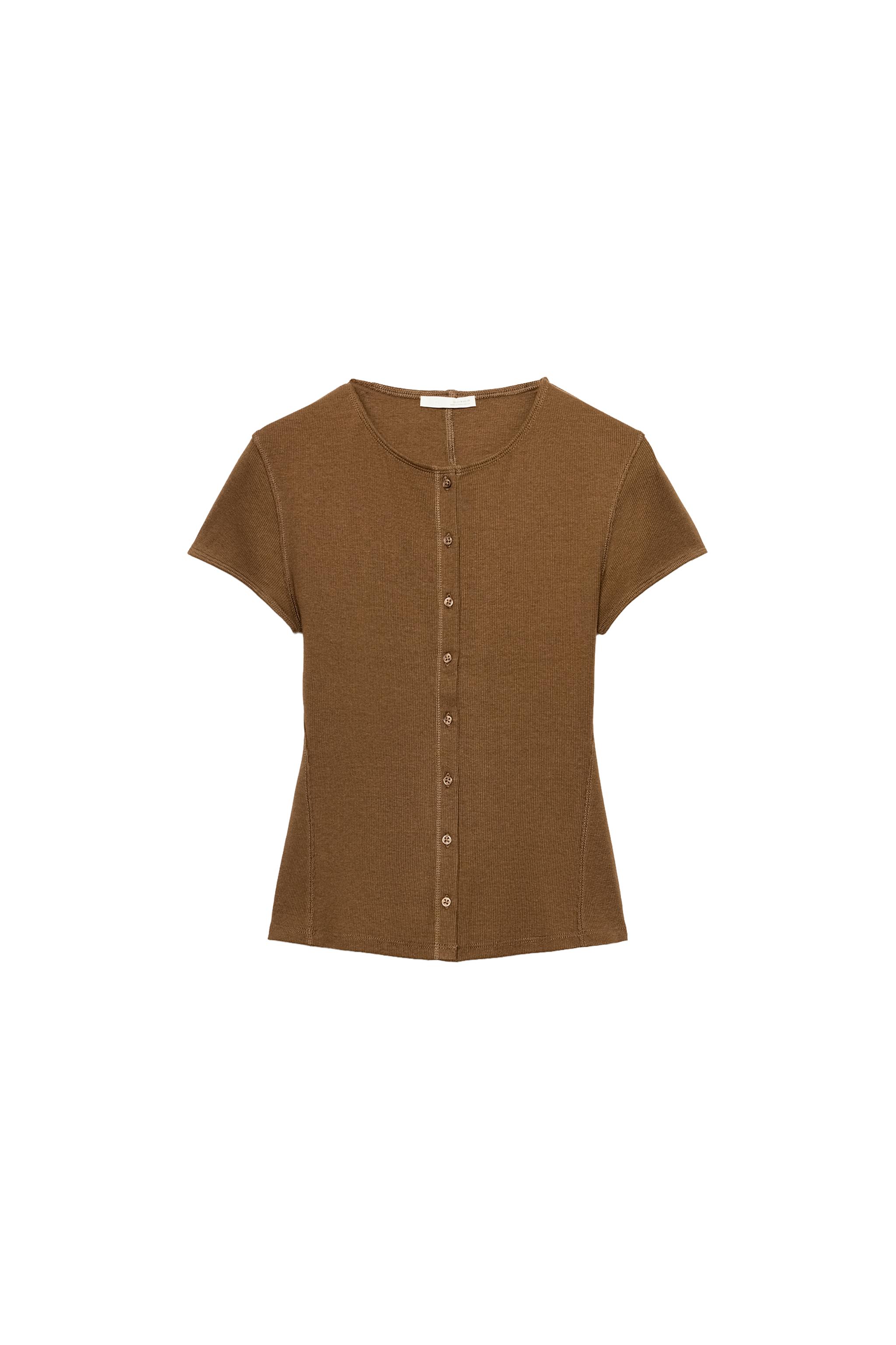 CAMISETA RIB BOTONES