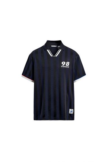 テクニカルポロシャツ フランス98 FIFAワールドカップ™ FIFAクラシックスネイビーブルーZaraのテクニカルポロシャツ フランス98 FIFAワールドカップ™ FIFAクラシックス - ネイビーブルー 